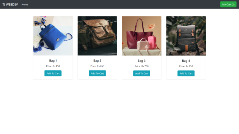 Shopping Cart Using PHP & MySQL – TJ WEBDEV Store